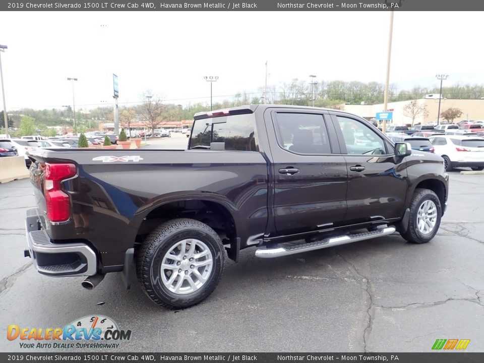 2019 Chevrolet Silverado 1500 LT Crew Cab 4WD Havana Brown Metallic / Jet Black Photo #8