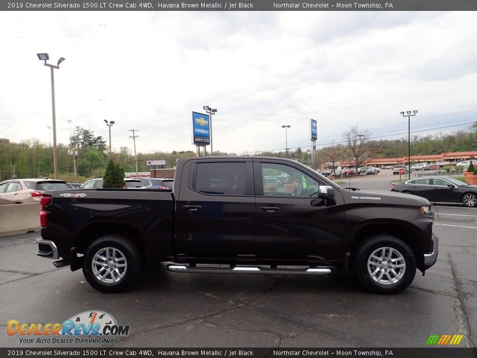 2019 Chevrolet Silverado 1500 LT Crew Cab 4WD Havana Brown Metallic / Jet Black Photo #9