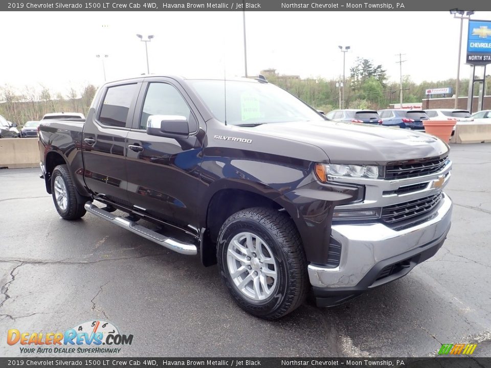 2019 Chevrolet Silverado 1500 LT Crew Cab 4WD Havana Brown Metallic / Jet Black Photo #10