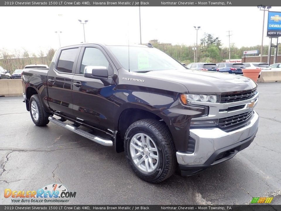 2019 Chevrolet Silverado 1500 LT Crew Cab 4WD Havana Brown Metallic / Jet Black Photo #10