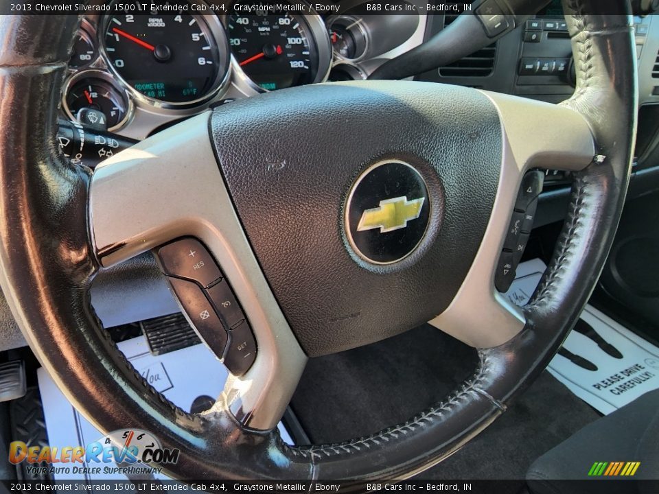 2013 Chevrolet Silverado 1500 LT Extended Cab 4x4 Graystone Metallic / Ebony Photo #13