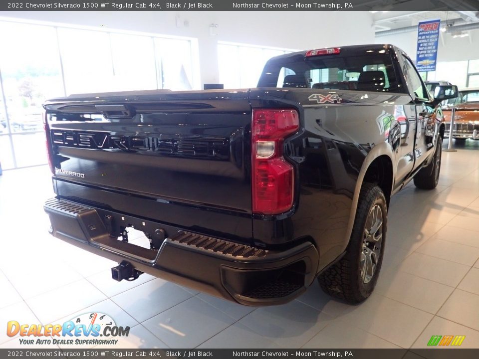 2022 Chevrolet Silverado 1500 WT Regular Cab 4x4 Black / Jet Black Photo #5