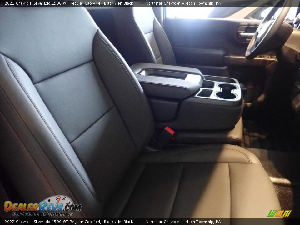 2022 Chevrolet Silverado 1500 WT Regular Cab 4x4 Black / Jet Black Photo #9