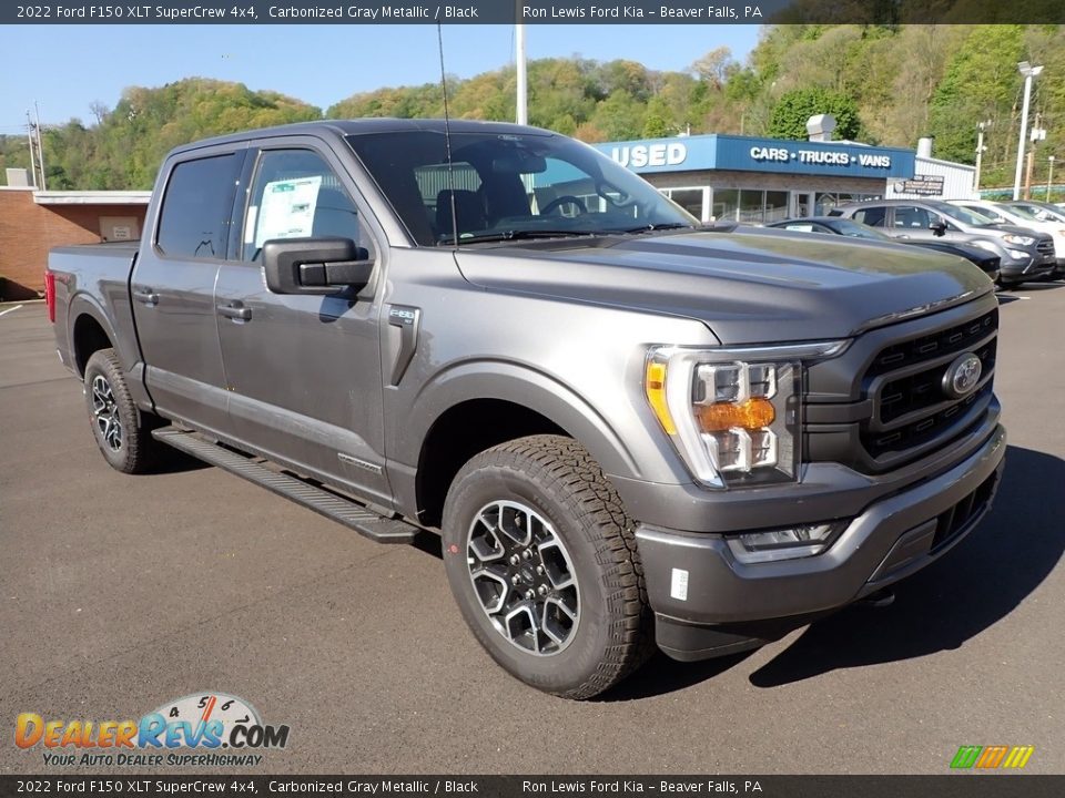2022 Ford F150 XLT SuperCrew 4x4 Carbonized Gray Metallic / Black Photo #2