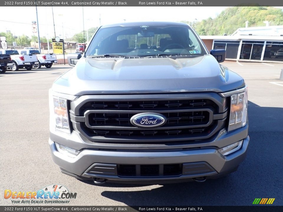 2022 Ford F150 XLT SuperCrew 4x4 Carbonized Gray Metallic / Black Photo #3