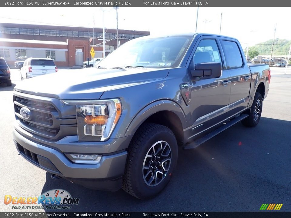 2022 Ford F150 XLT SuperCrew 4x4 Carbonized Gray Metallic / Black Photo #4