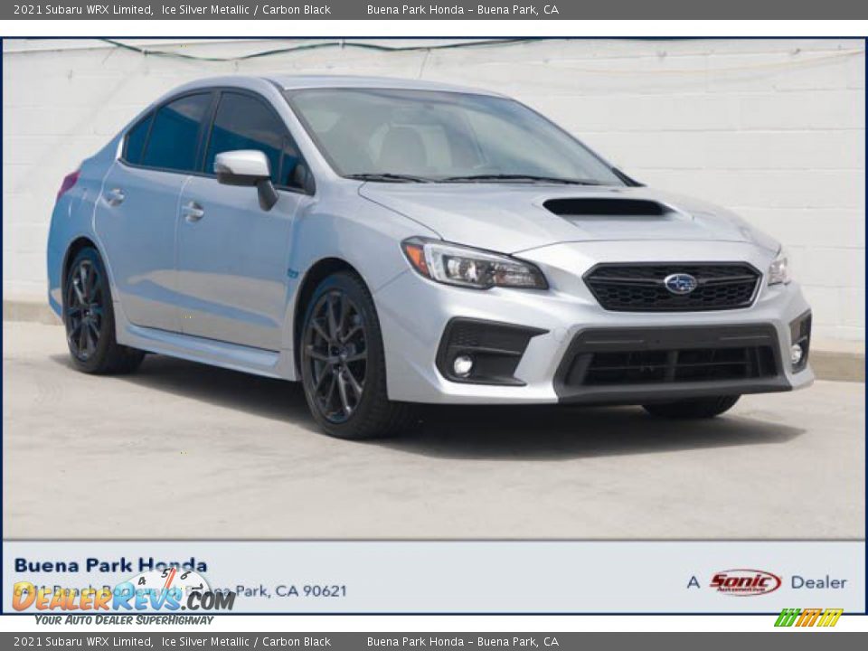 2021 Subaru WRX Limited Ice Silver Metallic / Carbon Black Photo #1