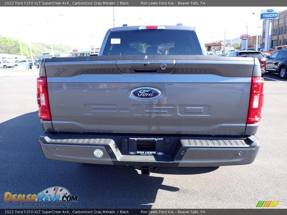 2022 Ford F150 XLT SuperCrew 4x4 Carbonized Gray Metallic / Black Photo #7