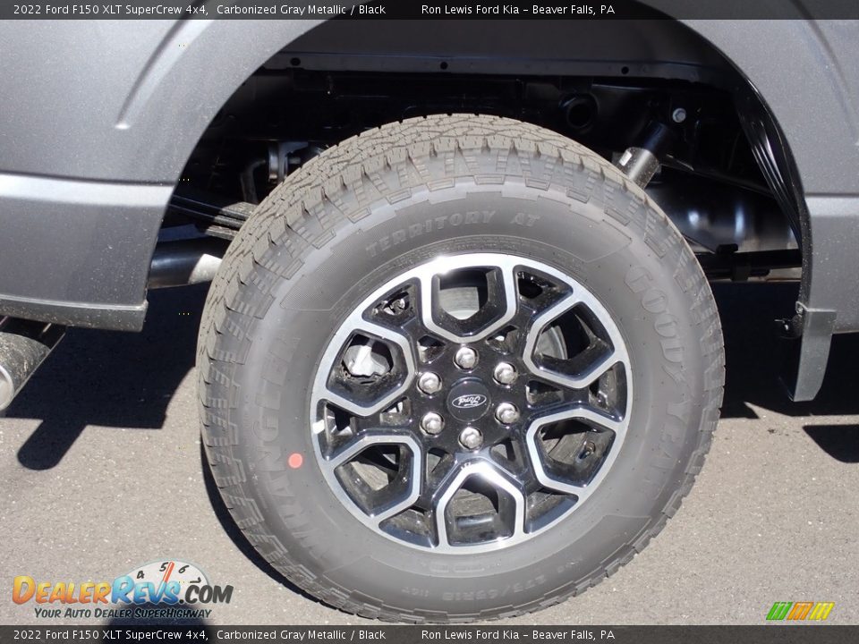 2022 Ford F150 XLT SuperCrew 4x4 Carbonized Gray Metallic / Black Photo #9