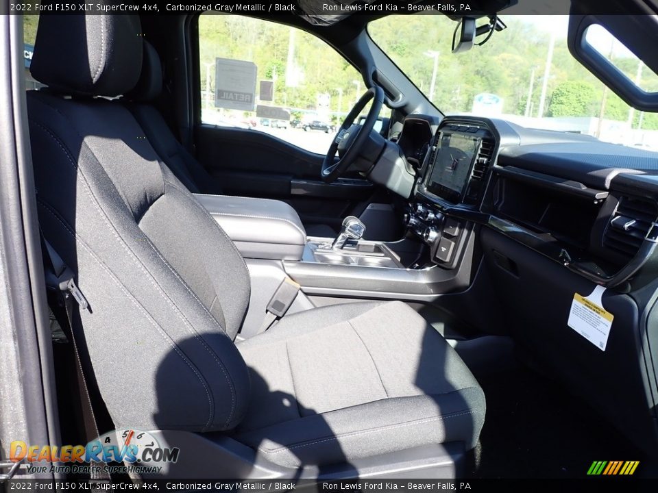 2022 Ford F150 XLT SuperCrew 4x4 Carbonized Gray Metallic / Black Photo #11
