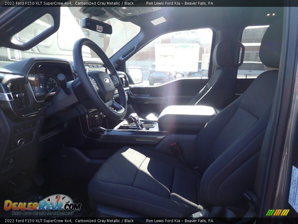 2022 Ford F150 XLT SuperCrew 4x4 Carbonized Gray Metallic / Black Photo #15