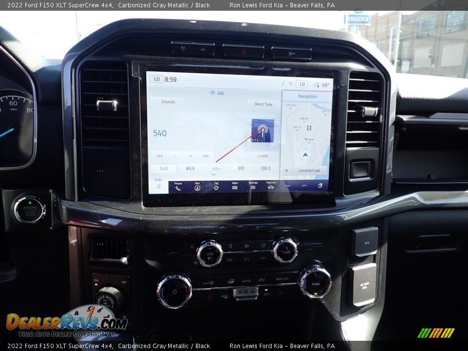 2022 Ford F150 XLT SuperCrew 4x4 Carbonized Gray Metallic / Black Photo #16