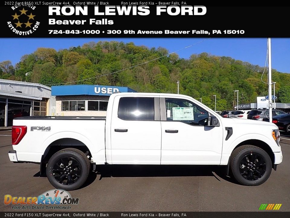 2022 Ford F150 XLT SuperCrew 4x4 Oxford White / Black Photo #1