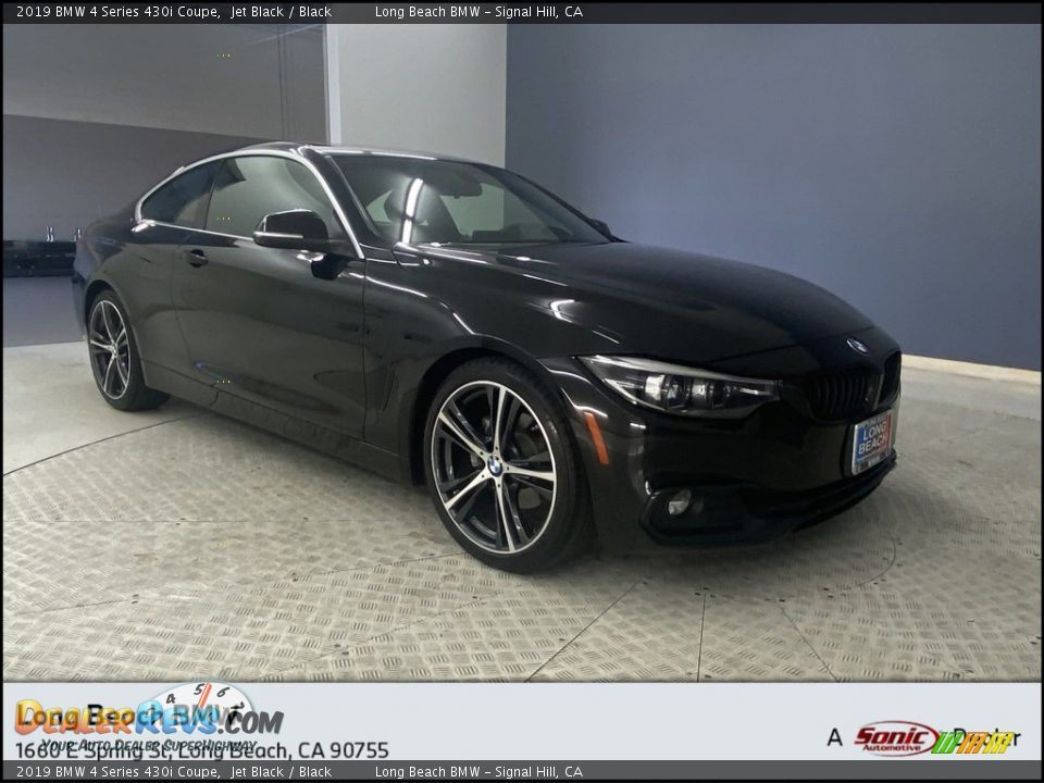 2019 BMW 4 Series 430i Coupe Jet Black / Black Photo #1