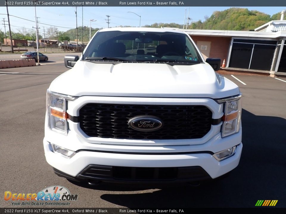 2022 Ford F150 XLT SuperCrew 4x4 Oxford White / Black Photo #3