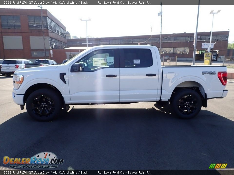 2022 Ford F150 XLT SuperCrew 4x4 Oxford White / Black Photo #5