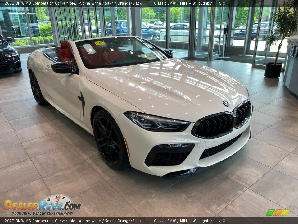 Front 3/4 View of 2022 BMW M8 Competition Convertible Photo #1