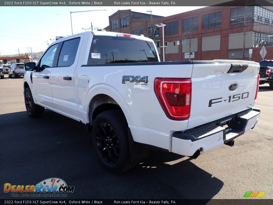 2022 Ford F150 XLT SuperCrew 4x4 Oxford White / Black Photo #6
