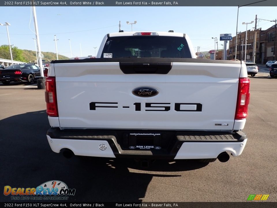 2022 Ford F150 XLT SuperCrew 4x4 Oxford White / Black Photo #7