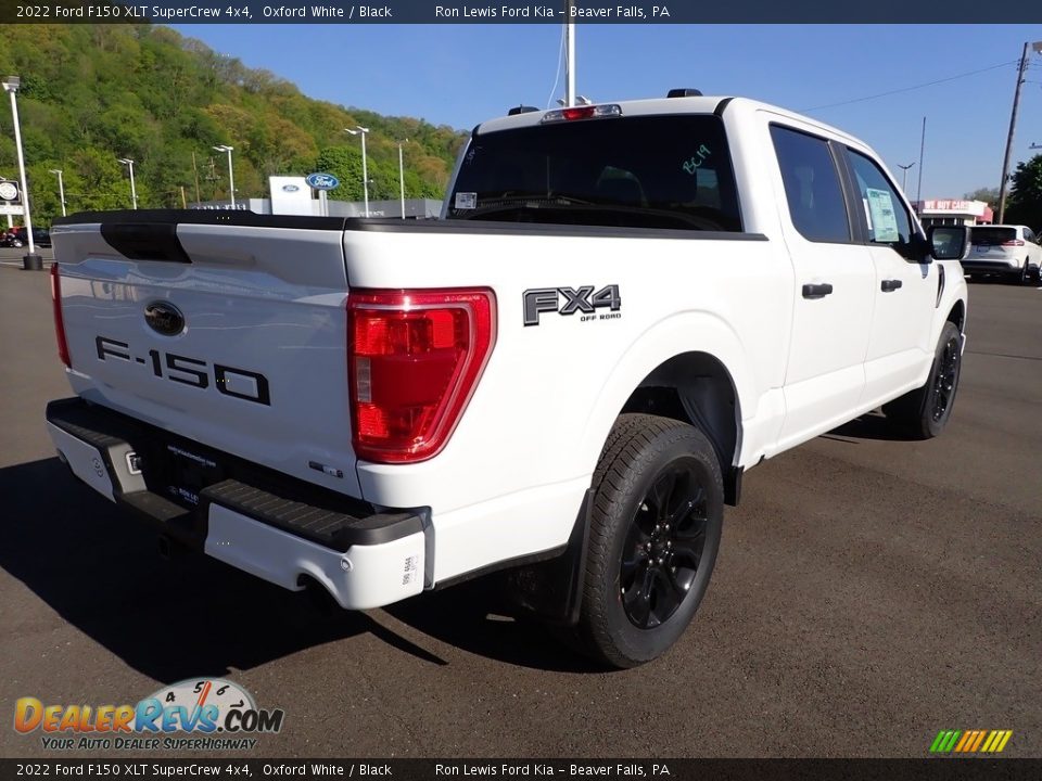 2022 Ford F150 XLT SuperCrew 4x4 Oxford White / Black Photo #8
