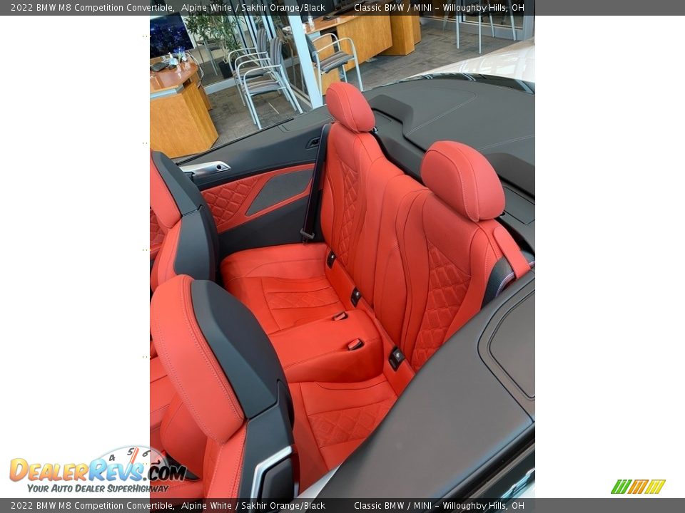 Rear Seat of 2022 BMW M8 Competition Convertible Photo #5