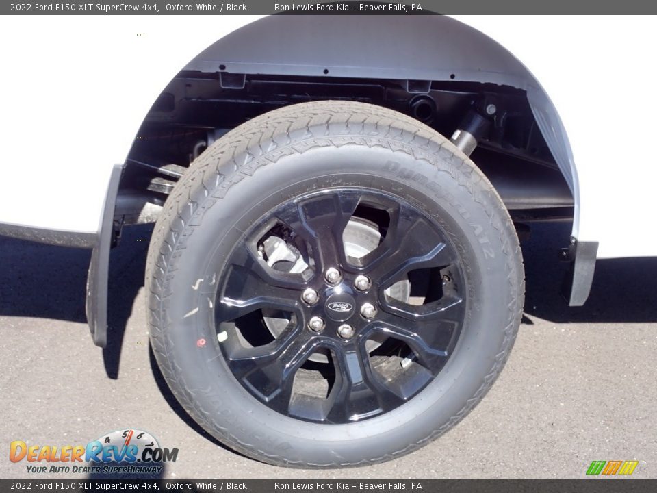 2022 Ford F150 XLT SuperCrew 4x4 Oxford White / Black Photo #9