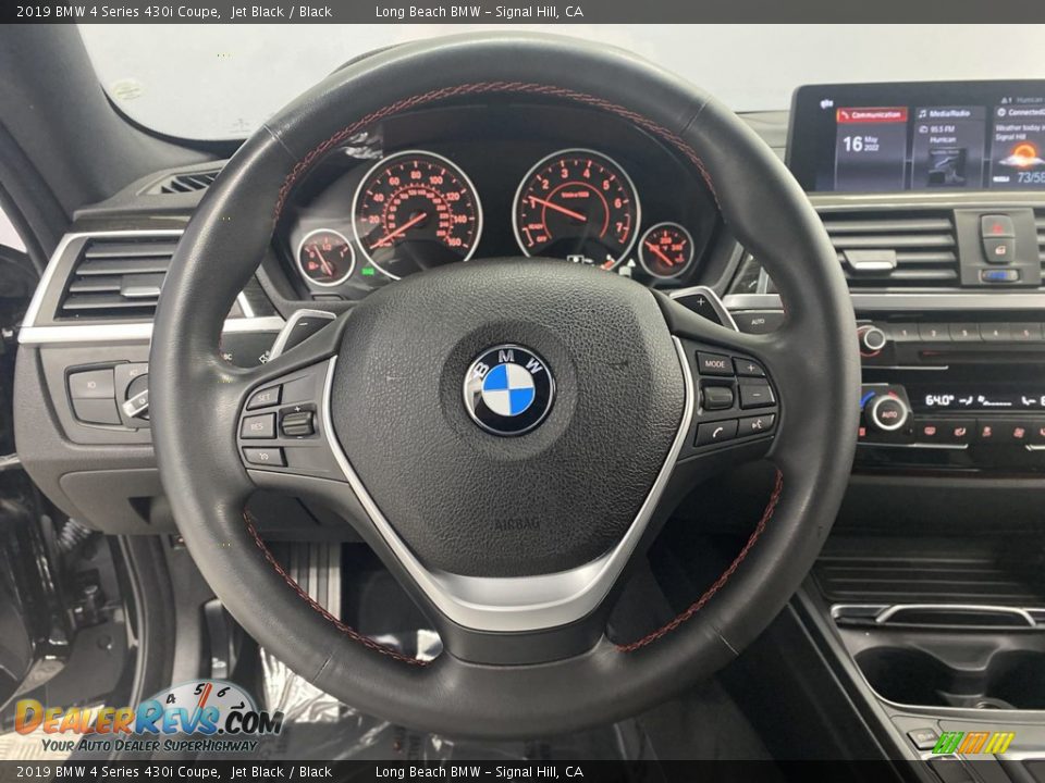 2019 BMW 4 Series 430i Coupe Jet Black / Black Photo #17