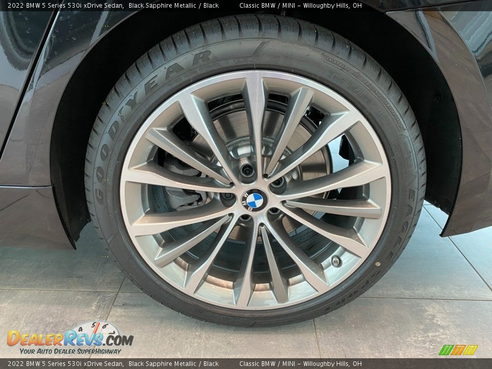 2022 BMW 5 Series 530i xDrive Sedan Black Sapphire Metallic / Black Photo #3