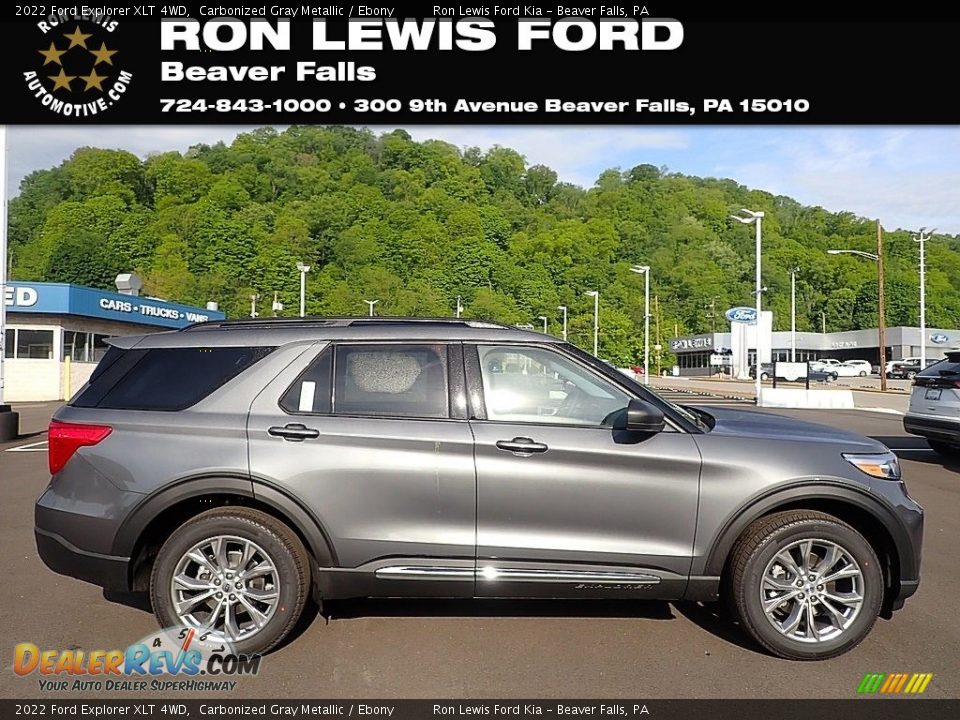 2022 Ford Explorer XLT 4WD Carbonized Gray Metallic / Ebony Photo #1