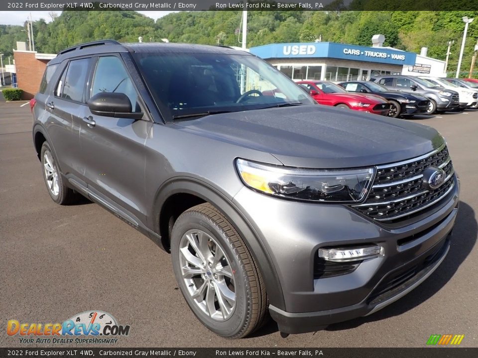 2022 Ford Explorer XLT 4WD Carbonized Gray Metallic / Ebony Photo #2