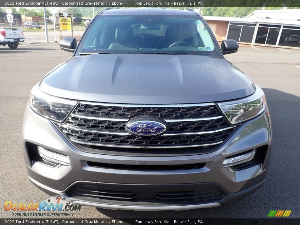 2022 Ford Explorer XLT 4WD Carbonized Gray Metallic / Ebony Photo #3
