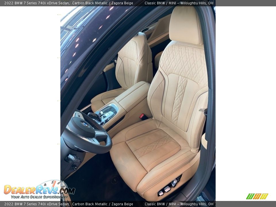 Zagora Beige Interior - 2022 BMW 7 Series 740i xDrive Sedan Photo #4