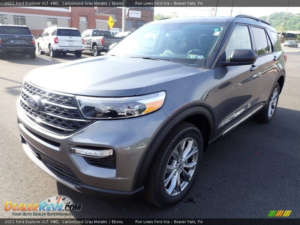 2022 Ford Explorer XLT 4WD Carbonized Gray Metallic / Ebony Photo #4