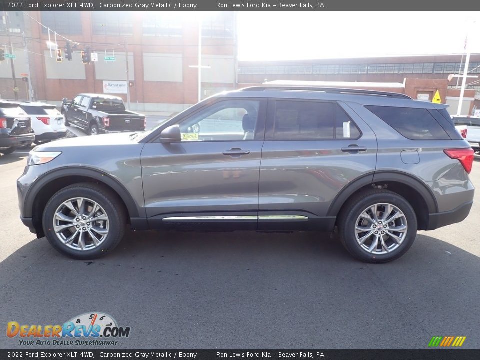 2022 Ford Explorer XLT 4WD Carbonized Gray Metallic / Ebony Photo #5