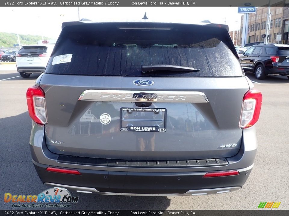2022 Ford Explorer XLT 4WD Carbonized Gray Metallic / Ebony Photo #7