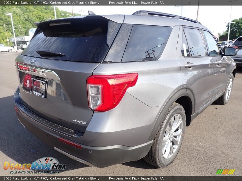 2022 Ford Explorer XLT 4WD Carbonized Gray Metallic / Ebony Photo #8