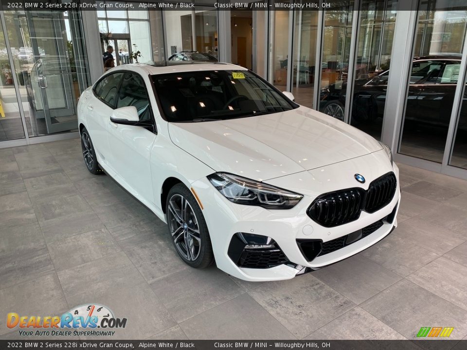 2022 BMW 2 Series 228i xDrive Gran Coupe Alpine White / Black Photo #1