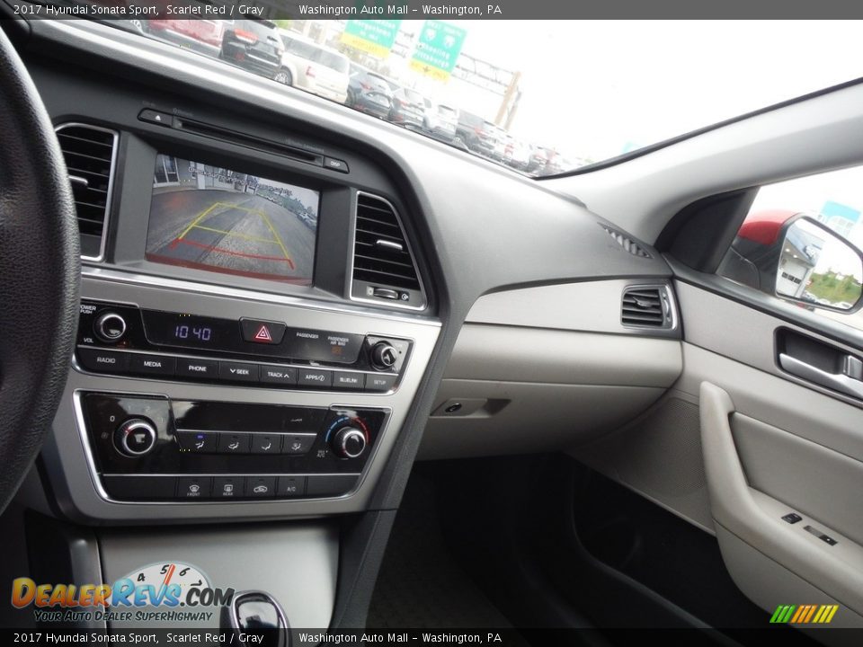 2017 Hyundai Sonata Sport Scarlet Red / Gray Photo #17