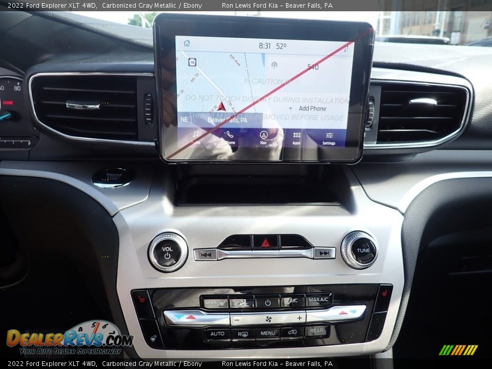 2022 Ford Explorer XLT 4WD Carbonized Gray Metallic / Ebony Photo #16