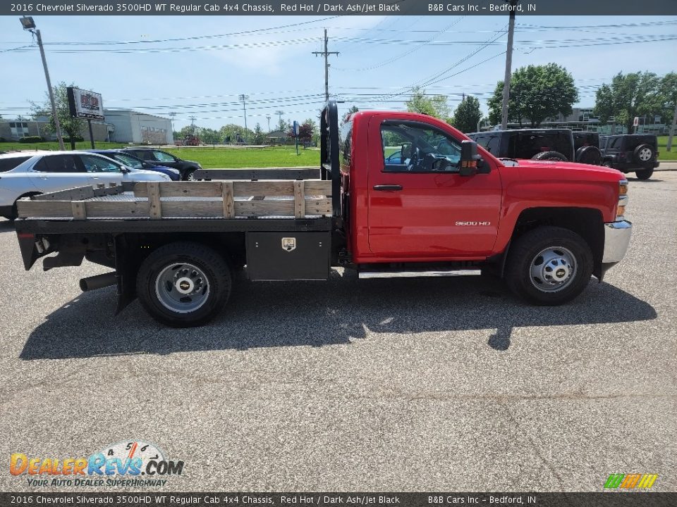 2016 Chevrolet Silverado 3500HD WT Regular Cab 4x4 Chassis Red Hot / Dark Ash/Jet Black Photo #1