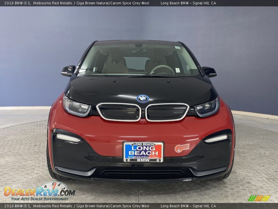 2019 BMW i3 S Melbourne Red Metallic / Giga Brown Natural/Carum Spice Grey Wool Photo #2