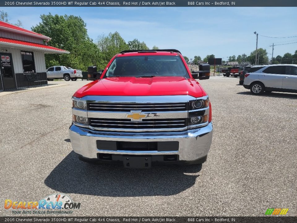 2016 Chevrolet Silverado 3500HD WT Regular Cab 4x4 Chassis Red Hot / Dark Ash/Jet Black Photo #3