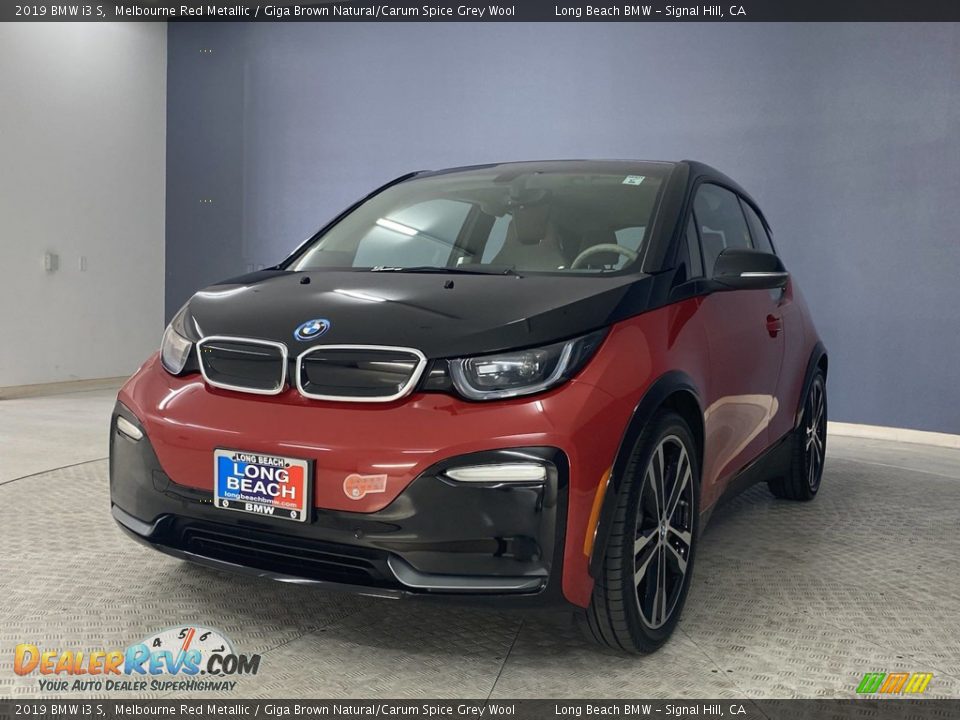 2019 BMW i3 S Melbourne Red Metallic / Giga Brown Natural/Carum Spice Grey Wool Photo #3