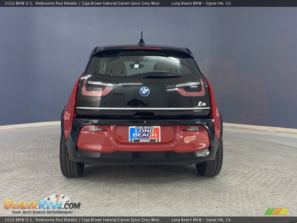 2019 BMW i3 S Melbourne Red Metallic / Giga Brown Natural/Carum Spice Grey Wool Photo #4