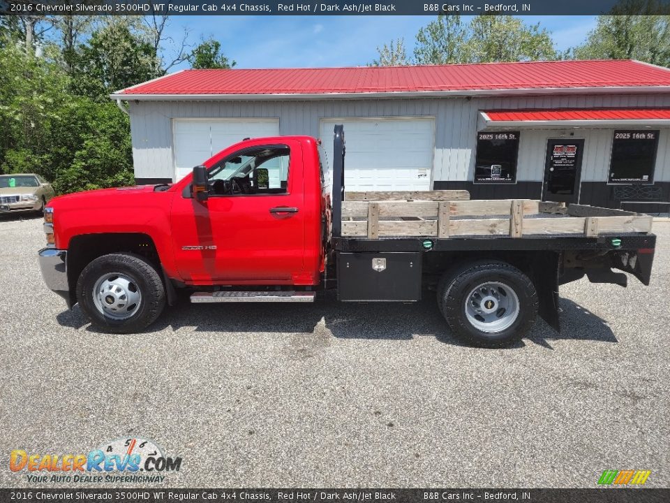 2016 Chevrolet Silverado 3500HD WT Regular Cab 4x4 Chassis Red Hot / Dark Ash/Jet Black Photo #7