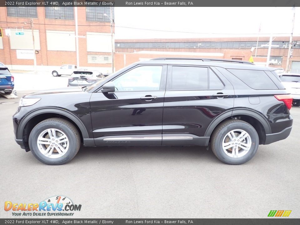Agate Black Metallic 2022 Ford Explorer XLT 4WD Photo #5