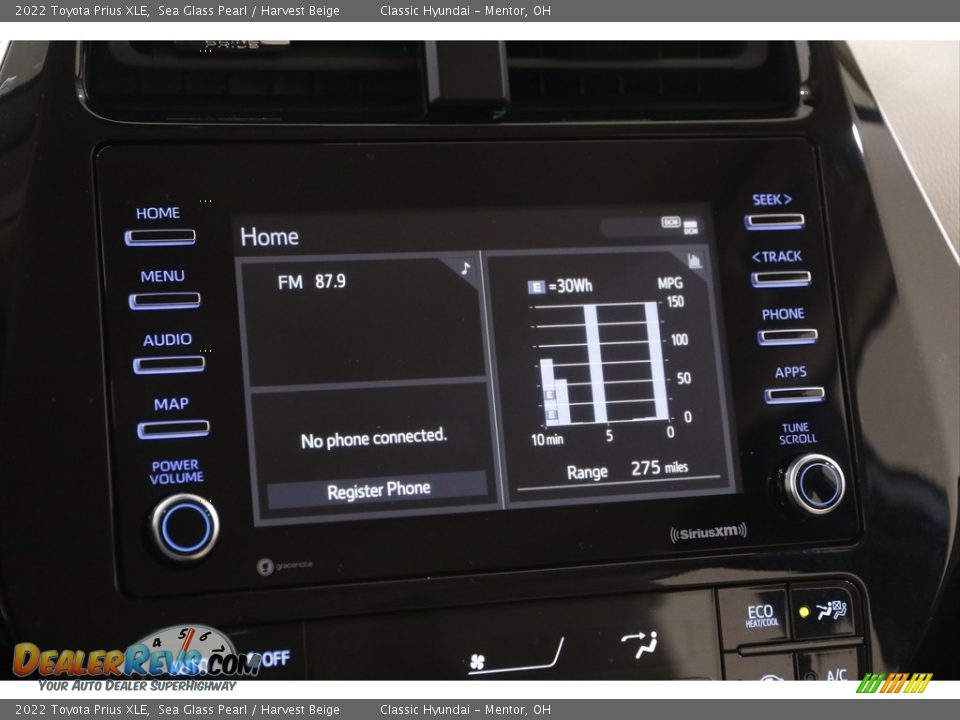 Controls of 2022 Toyota Prius XLE Photo #10