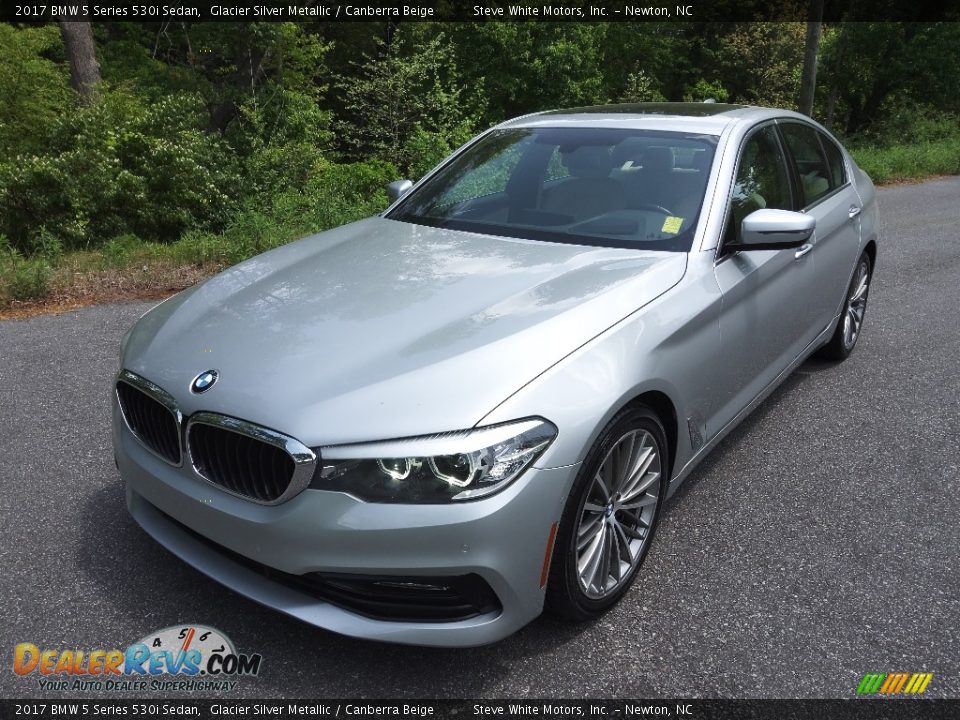 2017 BMW 5 Series 530i Sedan Glacier Silver Metallic / Canberra Beige Photo #2