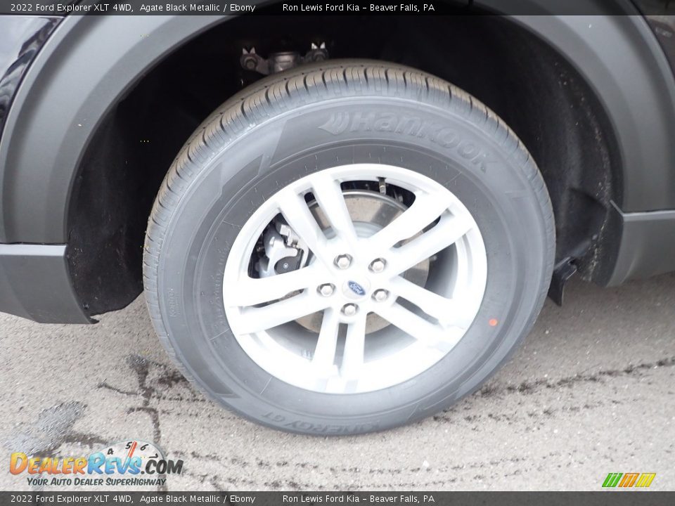 2022 Ford Explorer XLT 4WD Agate Black Metallic / Ebony Photo #9