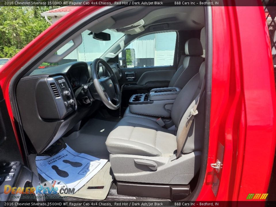 Front Seat of 2016 Chevrolet Silverado 3500HD WT Regular Cab 4x4 Chassis Photo #12